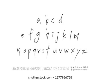 Vector fonts / Handwritten calligraphy