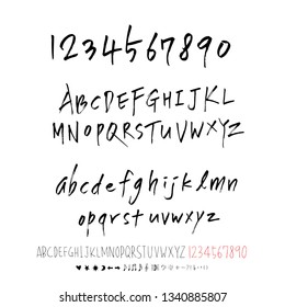 Vector fonts / Handwritten calligraphy 