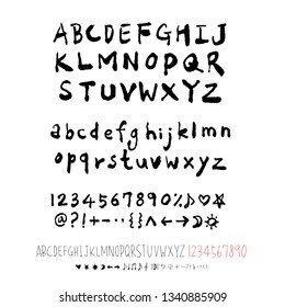 Vector fonts / Handwritten calligraphy 
