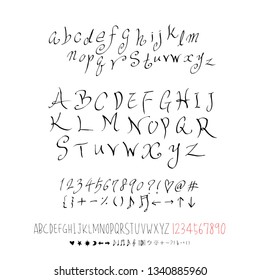 Vector fonts / Handwritten calligraphy 