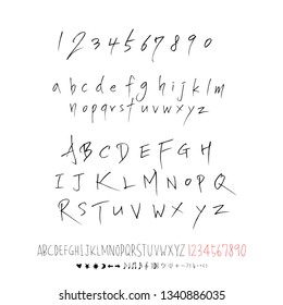 Vector fonts / Handwritten calligraphy 