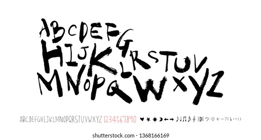 Vector fonts / Handwritten calligraphy 