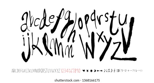 Vector fonts / Handwritten calligraphy 
