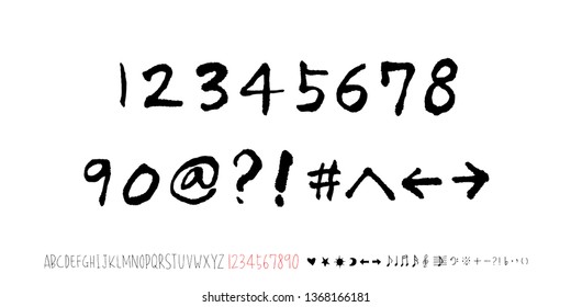 Vector fonts / Handwritten calligraphy 