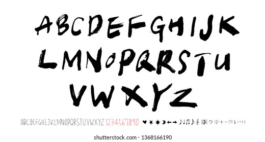 Vector fonts / Handwritten calligraphy 