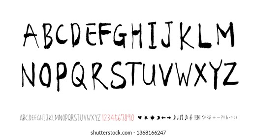 Vector fonts / Handwritten calligraphy 
