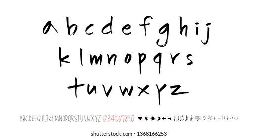 Vector fonts / Handwritten calligraphy 
