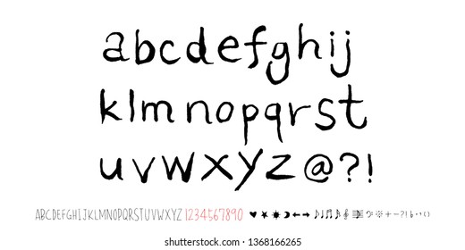 Vector fonts / Handwritten calligraphy 