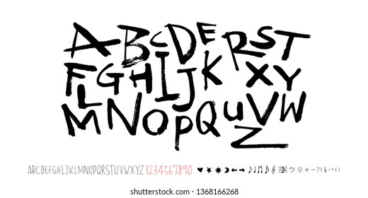Vector fonts / Handwritten calligraphy 