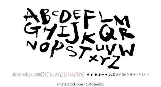 Vector fonts / Handwritten calligraphy 