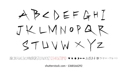 Vector fonts / Handwritten calligraphy 