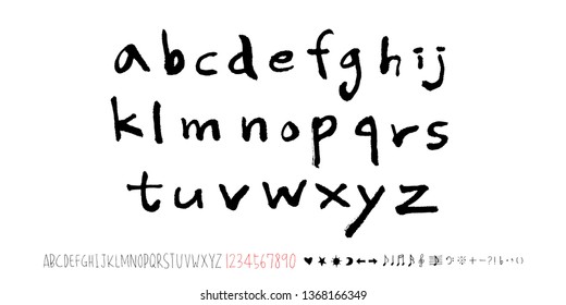 Vector fonts / Handwritten calligraphy 