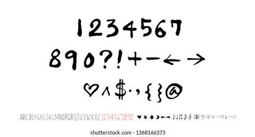 Vector fonts / Handwritten calligraphy 