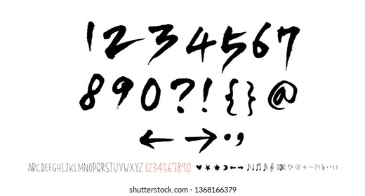 Vector fonts / Handwritten calligraphy 