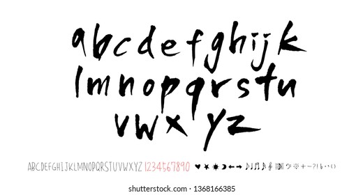 Vector fonts / Handwritten calligraphy 