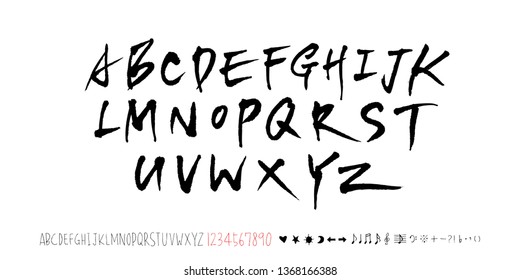 Vector fonts / Handwritten calligraphy 