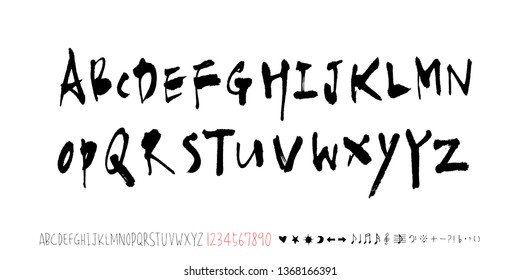 Vector fonts / Handwritten calligraphy 