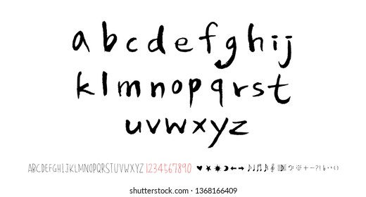 Vector fonts / Handwritten calligraphy 