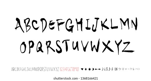 Vector fonts / Handwritten calligraphy 