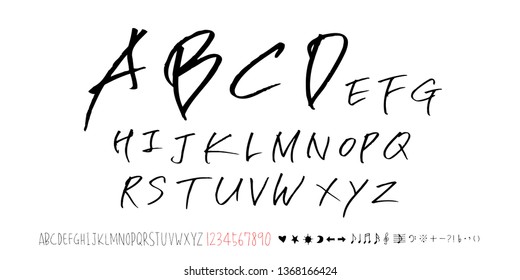 Vector fonts / Handwritten calligraphy 