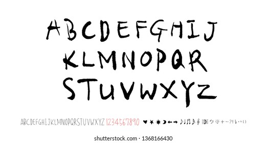 Vector fonts / Handwritten calligraphy 