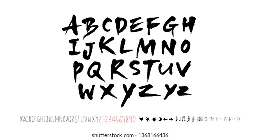 Vector fonts / Handwritten calligraphy 