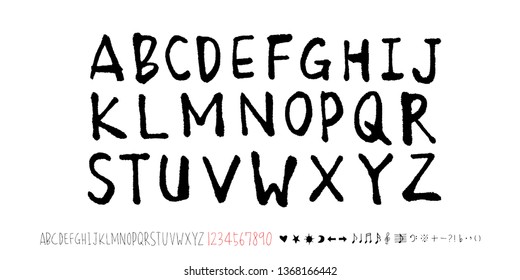 Vector fonts / Handwritten calligraphy 
