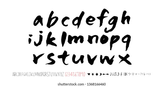 Vector fonts / Handwritten calligraphy 