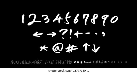 Vector fonts / Handwritten calligraphy 