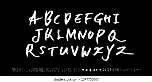 Vector fonts / Handwritten calligraphy 