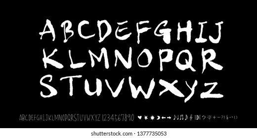 Vector fonts / Handwritten calligraphy 