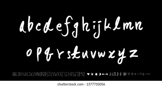 Vector fonts / Handwritten calligraphy 