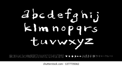 Vector fonts / Handwritten calligraphy 