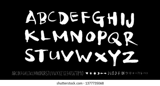 Vector fonts / Handwritten calligraphy 