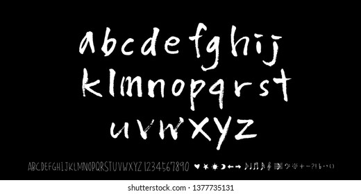 Vector fonts / Handwritten calligraphy 