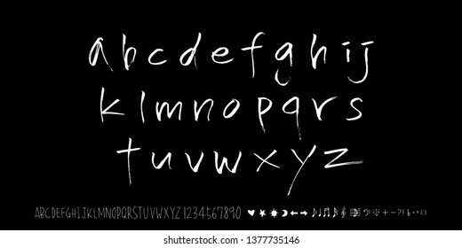 Vector fonts / Handwritten calligraphy 