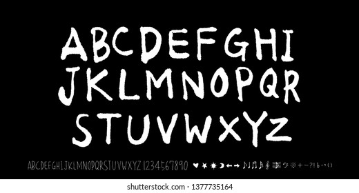 Vector fonts / Handwritten calligraphy 