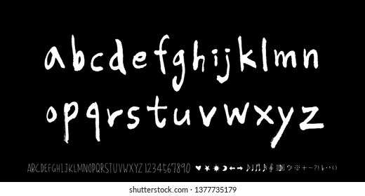 Vector fonts / Handwritten calligraphy 