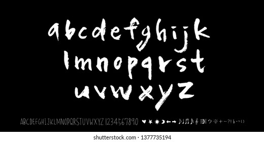 Vector fonts / Handwritten calligraphy 