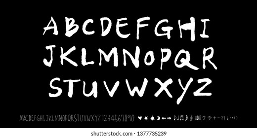 Vector fonts / Handwritten calligraphy 