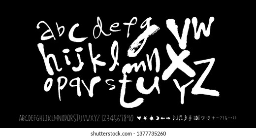 Vector fonts / Handwritten calligraphy 