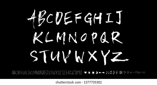 Vector fonts / Handwritten calligraphy 