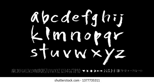 Vector fonts / Handwritten calligraphy 