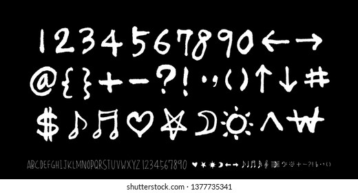 Vector fonts / Handwritten calligraphy 