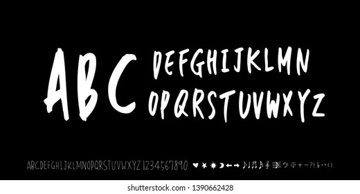 Vector fonts / Handwritten calligraphy 