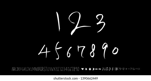 Vector fonts / Handwritten calligraphy 