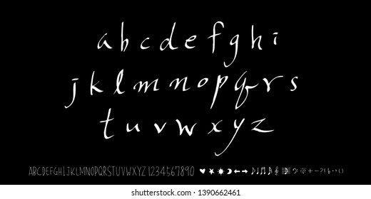 Vector fonts / Handwritten calligraphy 
