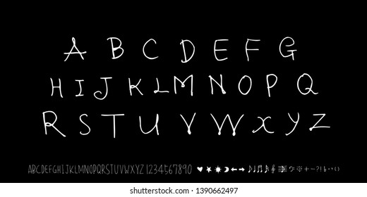 Vector fonts / Handwritten calligraphy 
