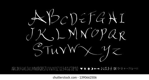 Vector fonts / Handwritten calligraphy 
