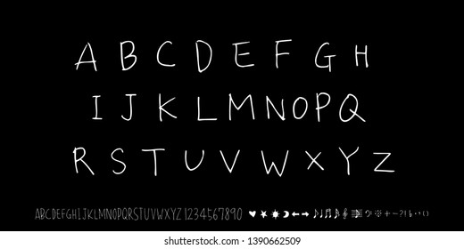 Vector fonts / Handwritten calligraphy 